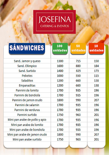Josefina Catering & Eventos