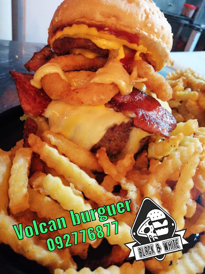 BLACK & WHITE PIZZERIA HAMBURGUESERIA