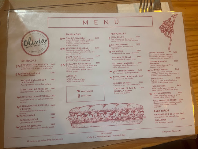 Opinii despre Olivia Restó Snack Bar în Punta del Este - Gastronomía y hostelería