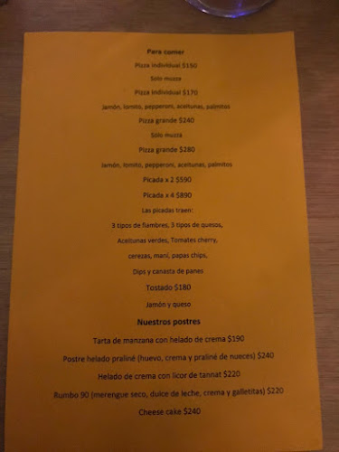 Opinii despre Rumbo 90 în Col. del Sacramento - Gastronomía y hostelería