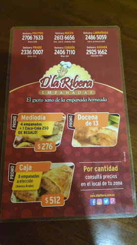 Opinii despre D'la Ribera Empanadas Pocitos în Montevideo - Gastronomía y hostelería