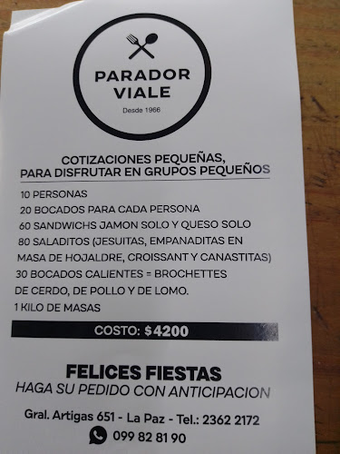 Restaurante Parador Viale - La Paz