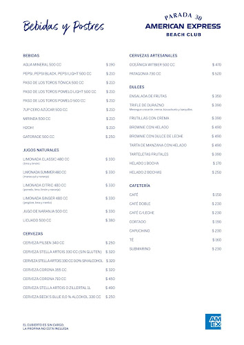 Opinii despre Parada 30 Brava - Amex Beach Club în Punta del Este - Gastronomía y hostelería