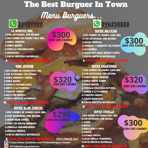 Opinii despre The Best Burger In Town în Montevideo - Gastronomía y hostelería