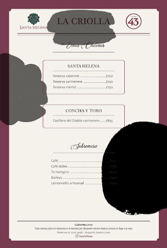 La Criolla - Gastronomía y hostelería