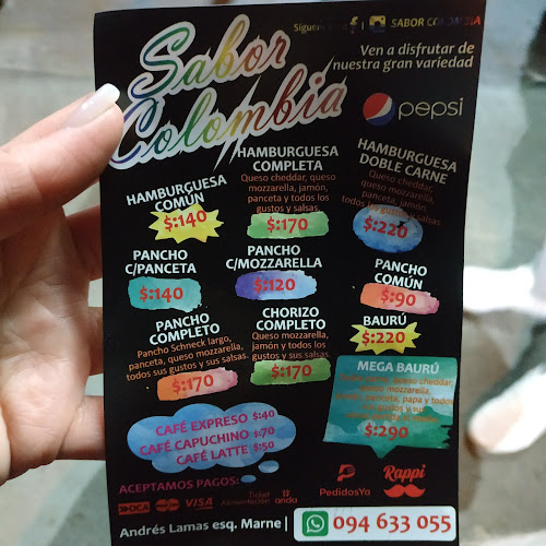 EL SABOR COLOMBIANO carrito de hamburguesa - Montevideo