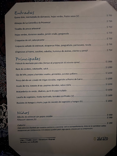 Opinii despre El Abrazo în Manantiales - Gastronomía y hostelería