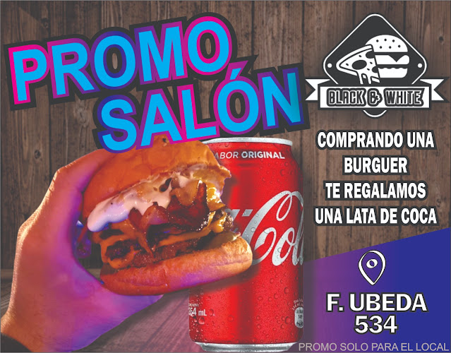 BLACK & WHITE PIZZERIA HAMBURGUESERIA - Trinidad