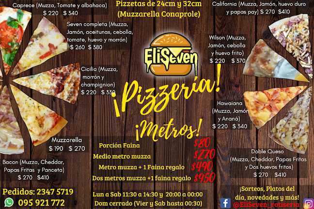 Comentarii opinii despre Eli Seven Pizzería, Rotiseria, Milanesas, Chivitos, Helados, Empanadas, Tacos y Bebidas