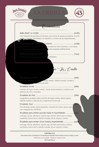 La Criolla - Gastronomía y hostelería