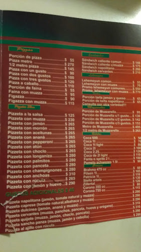 Pizzería Cervantes Tres Cruces - Montevideo