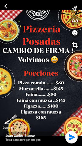 Opinii despre Pizzería "Posadas". Cambio de firma în Montevideo - Gastronomía y hostelería