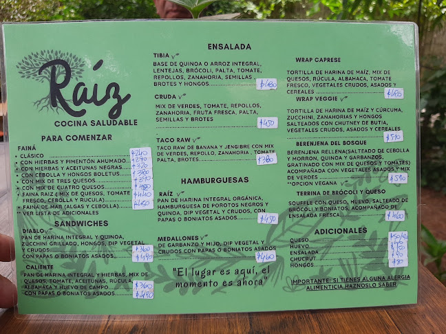 Comentarii opinii despre Raíz Cocina Saludable