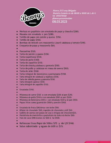 Opinii despre Benny's Montevideo Café Rotisería Almuerzo y Desayuno în Montevideo - Gastronomía y hostelería