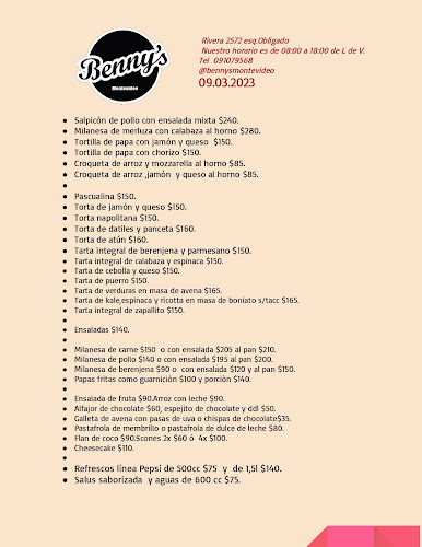 Benny's Montevideo Café Rotisería Almuerzo y Desayuno