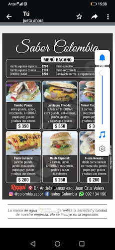 Opinii despre EL SABOR COLOMBIANO carrito de hamburguesa în Montevideo - Gastronomía y hostelería