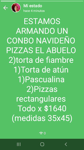 Opinii despre Pizzas el abuelo în Paysandú - Gastronomía y hostelería