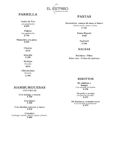 Restaurante el Estribo - Gastronomía y hostelería