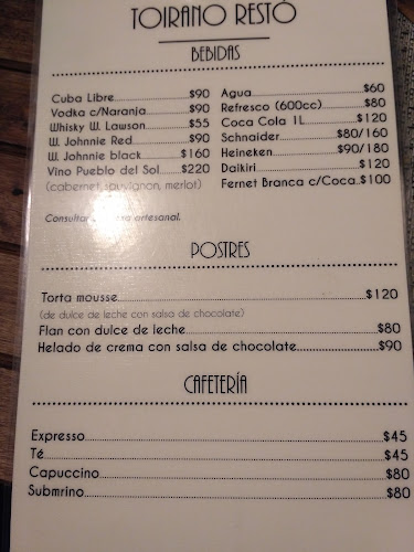 Opinii despre Toirano Restó în Canelones - Gastronomía y hostelería