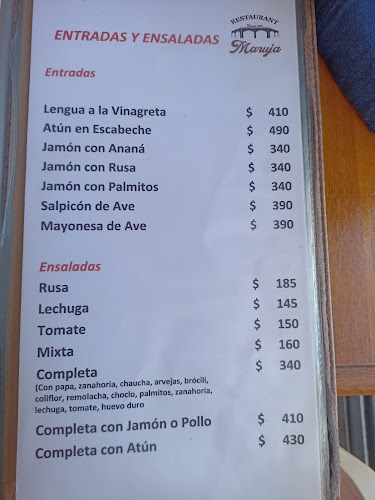 Restaurant Maruja - Gastronomía y hostelería