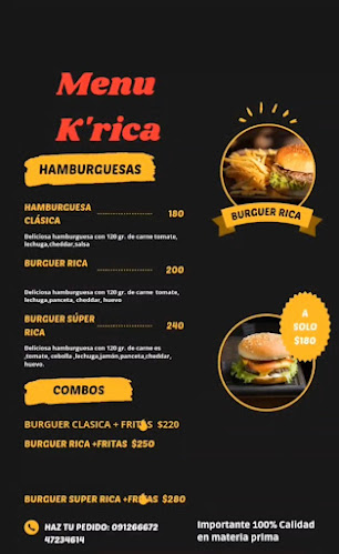K'RICAA HAMBURGESAS Y ROTISERIA - Gastronomía y hostelería
