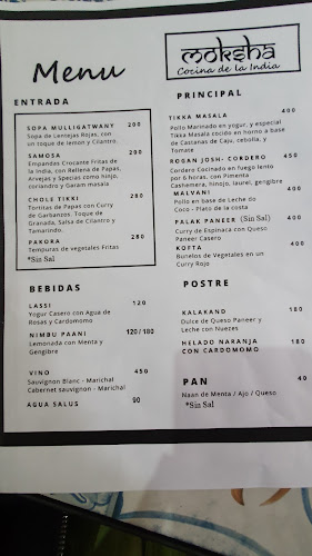 Moksha Cocina de la India