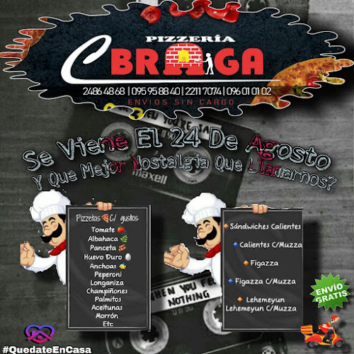 Pizzería Braga (La Blanqueada) - Gastronomía y hostelería