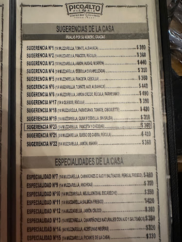 Pizzeria Chiviteria Pico Alto