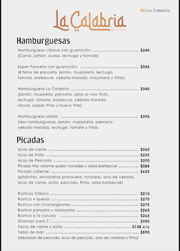 La Calabria Restaurante - Rivera