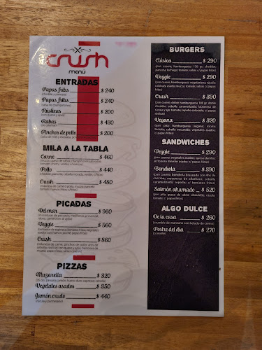Opinii despre Crush Restobar în Col. del Sacramento - Gastronomía y hostelería