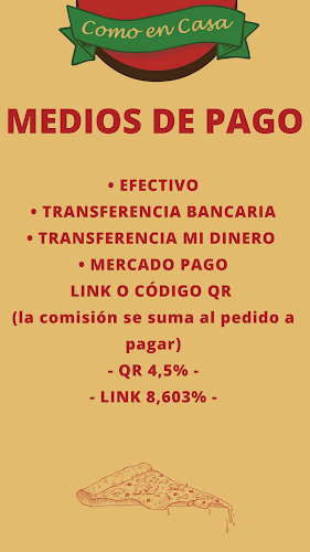 Como en Casa Pizzetas - Gastronomía y hostelería