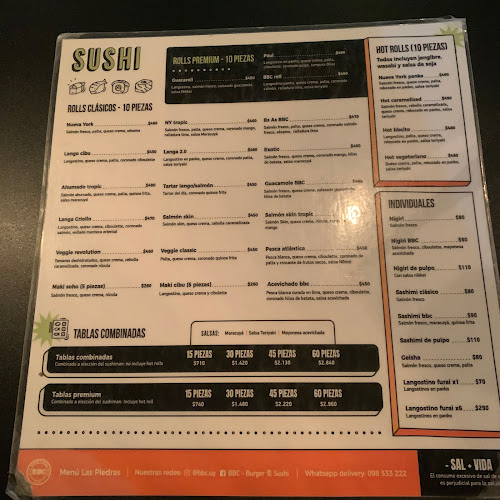 Opinii despre BBC - Burger & Sushi Las Piedras în Las Piedras - Gastronomía y hostelería