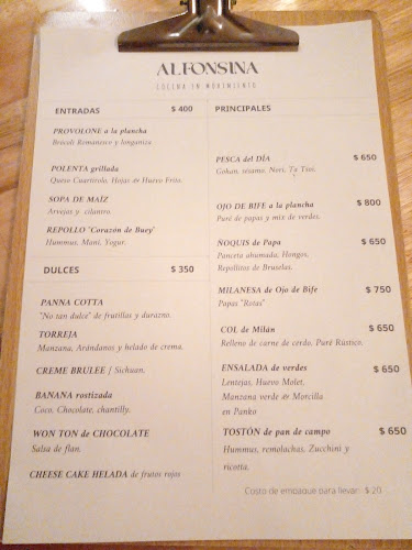 Opinii despre Alfonsina în Montevideo - Gastronomía y hostelería